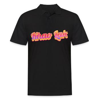 Vintage Thaïlande Holiday Asia Thai Khao Lak - Polo Homme - noir - Devant - Kai (181cm)