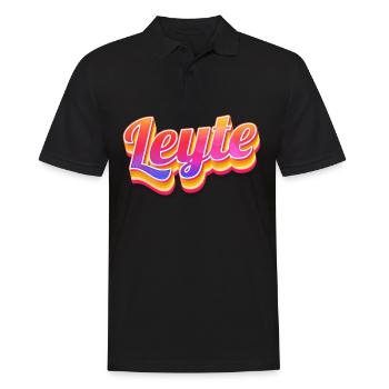 Vintage Philippines Holiday Asia Leyte - Polo Homme - noir - Devant - Kai (181cm)