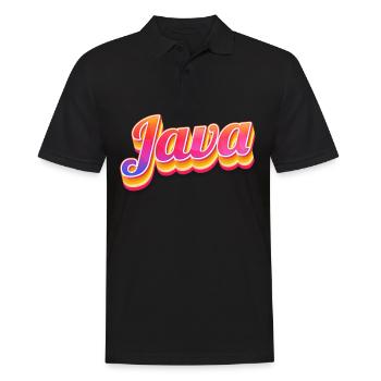 Vintage Indonésie Holiday Asia Java - Polo Homme - noir - Devant - Kai (181cm)