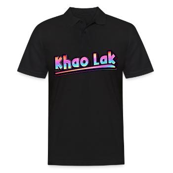 Vintage Thaïlande Holiday Asia Thai Khao Lak - Polo Homme - noir - Devant - Kai (181cm)
