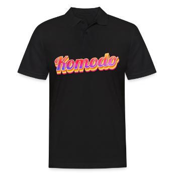 Vintage Indonésie Holiday Travel Asia Komodo - Polo Homme - noir - Devant - Kai (181cm)