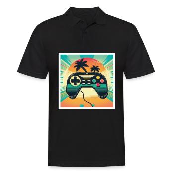 Every Now And Then I Leave My Room Gamer Gaming - Männer Poloshirt - Schwarz - Vorne - Kai (181cm)