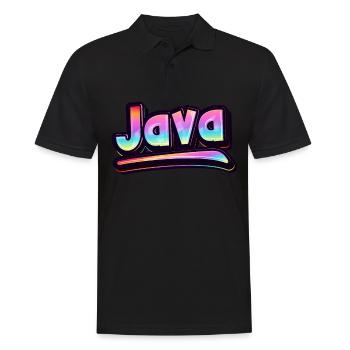 Vintage Indonésie Holiday Asia Java - Polo Homme - noir - Devant - Kai (181cm)