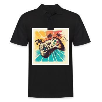 Every Now And Then I Leave My Room Gamer Gaming - Männer Poloshirt - Schwarz - Vorne - Kai (181cm)