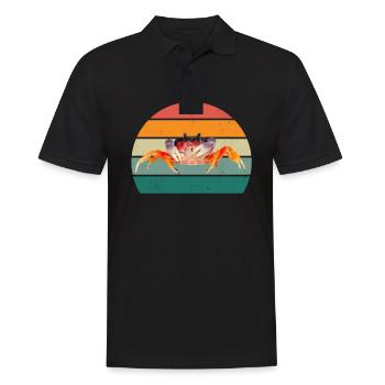 Gale de crabe Fruits de mer Coquillages Crabe - Polo Homme - noir - Devant - Kai (181cm)
