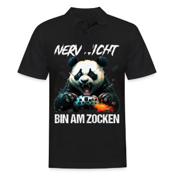 Nur noch eine Runde dann hör ich auf Kinder Gaming - Männer Poloshirt - Schwarz - Vorne - Kai (181cm)