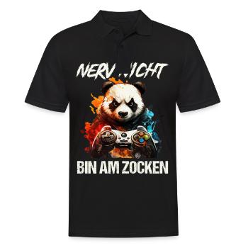 Nur noch eine Runde dann hör ich auf Kinder Gaming - Männer Poloshirt - Schwarz - Vorne - Kai (181cm)