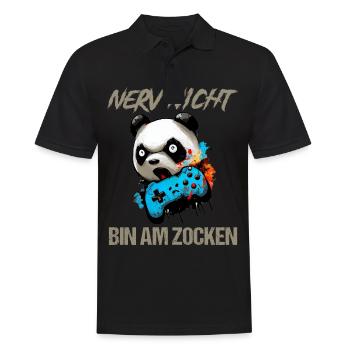 Nur noch eine Runde dann hör ich auf Kinder Gaming - Männer Poloshirt - Schwarz - Vorne - Kai (181cm)