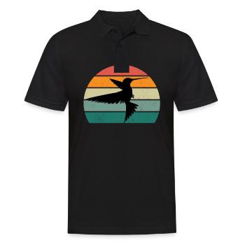 Kolibris schnelle Flügel Flügelschlag kolibri - Männer Poloshirt - Schwarz - Vorne - Kai (181cm)