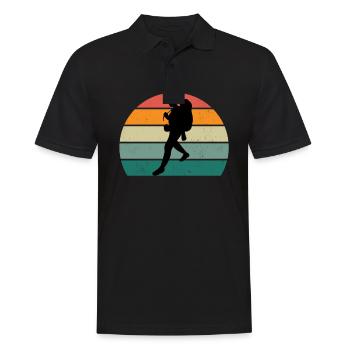 Kletterer Klettererin Bouldern Boulderin Klettern - Männer Poloshirt - Schwarz - Vorne - Kai (181cm)