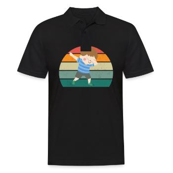 Kinder Kindergarten Spielen Junge Mädchen Kind - Männer Poloshirt - Schwarz - Vorne - Kai (181cm)