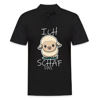 Komme Was Wolle Ich Schaf Das Depression Schäfchen - Männer Poloshirt - Schwarz - Vorne - Kai (181cm)