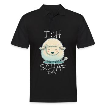 Komme Was Wolle Ich Schaf Das Depression Schäfchen - Männer Poloshirt - Schwarz - Vorne - Kai (181cm)