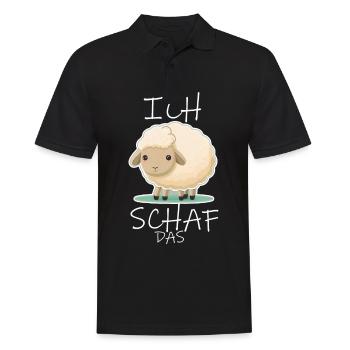 Komme Was Wolle Ich Schaf Das Depression Schäfchen - Männer Poloshirt - Schwarz - Vorne - Kai (181cm)
