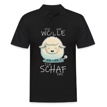 Komme Was Wolle Ich Schaf Das Depression Schäfchen - Männer Poloshirt - Schwarz - Vorne - Kai (181cm)