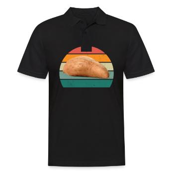 Pommes de terre Français frites Pommes de terre - Polo Homme - noir - Devant - Kai (181cm)