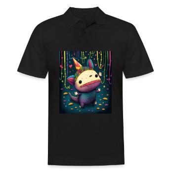 Cinco De Mayo Pinata Party Cute Axolotl Pinata - Polo Homme - noir - Devant - Kai (181cm)