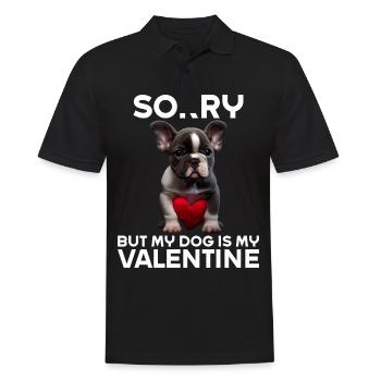 Désolé, mais mon chien est mon Valentin - Polo Homme - noir - Devant - Kai (181cm)