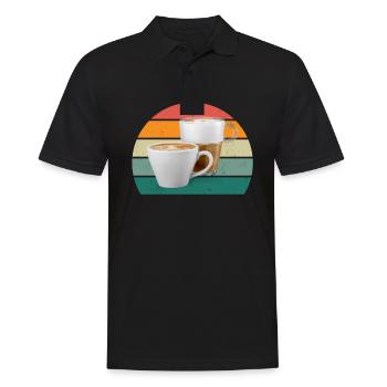 Boisson de machine à café Café café en grains de café - Polo Homme - noir - Devant - Kai (181cm)