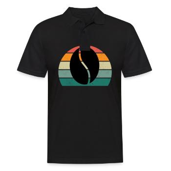 Boisson de machine à café Café café en grains de café - Polo Homme - noir - Devant - Kai (181cm)