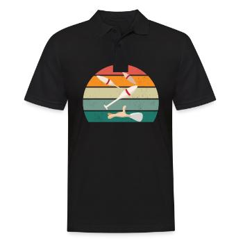 Juggler Juggler Balls Cone Plate Juggling - Men's Polo Shirt - black - Front - Kai (181cm)