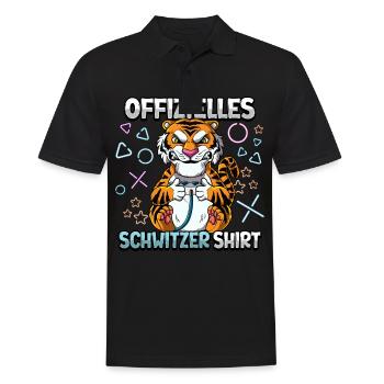 Offizielles Schwitzer Zocken Gamer Ego Shooter - Männer Poloshirt - Schwarz - Vorne - Kai (181cm)