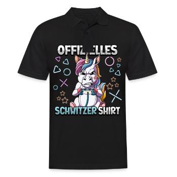Offizielles Schwitzer Zocken Gamer Ego Shooter - Männer Poloshirt - Schwarz - Vorne - Kai (181cm)