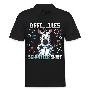 Offizielles Schwitzer Zocken Gamer Ego Shooter - Männer Poloshirt - Schwarz - Vorne - Kai (181cm)