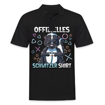 Offizielles Schwitzer Zocken Gamer Ego Shooter - Männer Poloshirt - Schwarz - Vorne - Kai (181cm)