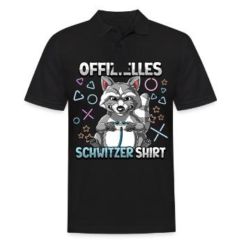 Offizielles Schwitzer Zocken Gamer Ego Shooter - Männer Poloshirt - Schwarz - Vorne - Kai (181cm)