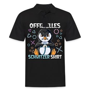 Offizielles Schwitzer Zocken Gamer Ego Shooter - Männer Poloshirt - Schwarz - Vorne - Kai (181cm)