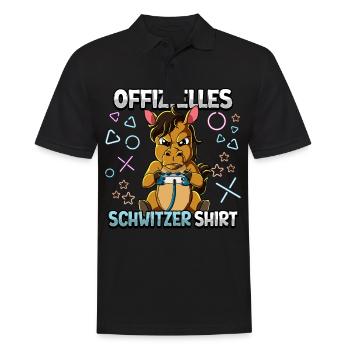 Offizielles Schwitzer Zocken Gamer Ego Shooter - Männer Poloshirt - Schwarz - Vorne - Kai (181cm)