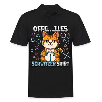 Offizielles Schwitzer Zocken Gamer Ego Shooter - Männer Poloshirt - Schwarz - Vorne - Kai (181cm)