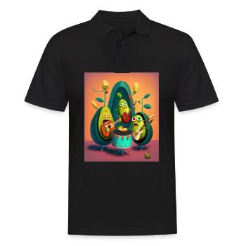 Mexican American Musician Mexican Food Band - Männer Poloshirt - Schwarz - Vorne - Kai (181cm)