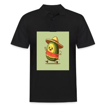 J’adore les avocats Avocat portant du sombrero - Polo Homme - noir - Devant - Kai (181cm)