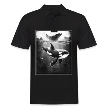Orques baleines Biologie marine Protection de l’environnement Protection des espèces - Polo Homme - noir - Devant - Kai (181cm)