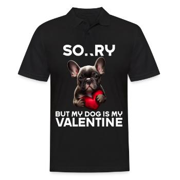 Désolé, mais mon chien est mon Valentin - Polo Homme - noir - Devant - Kai (181cm)