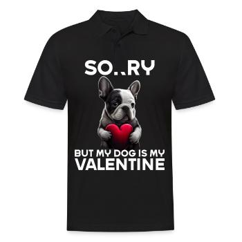 Désolé, mais mon chien est mon Valentin - Polo Homme - noir - Devant - Kai (181cm)