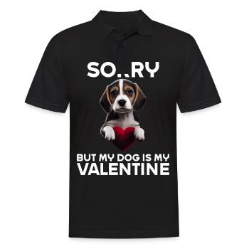 Désolé, mais mon chien est mon Valentin - Polo Homme - noir - Devant - Kai (181cm)