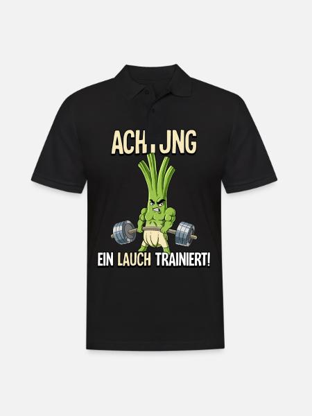 Lauch Bodybuilding Fitness Gym - Männer Poloshirt - Schwarz