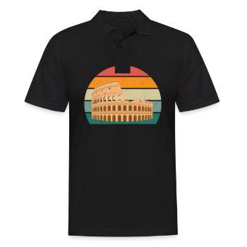 Italiener Italien Rom Turin Neapel Venedig Pasta - Männer Poloshirt - Schwarz - Vorne - Kai (181cm)