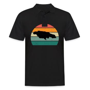 Cheer Jamaican Jamaican Sprint Jamaica - Men's Polo Shirt - black - Front - Kai (181cm)