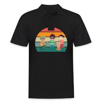 Cheer Jamaican Jamaican Sprint Jamaica - Men's Polo Shirt - black - Front - Kai (181cm)