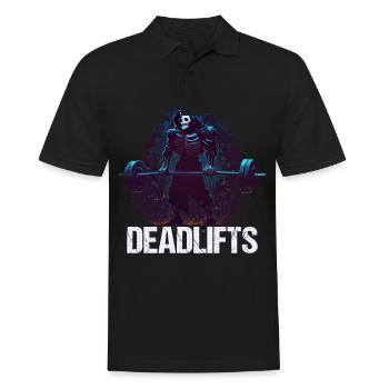 Deadlifts Gym Fitness Lustiges Training - Männer Poloshirt - Schwarz - Vorne - Kai (181cm)