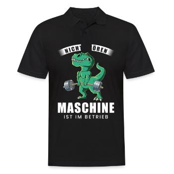 Nicht Stören Maschine In Betrieb Gym - Männer Poloshirt - Schwarz - Vorne - Kai (181cm)