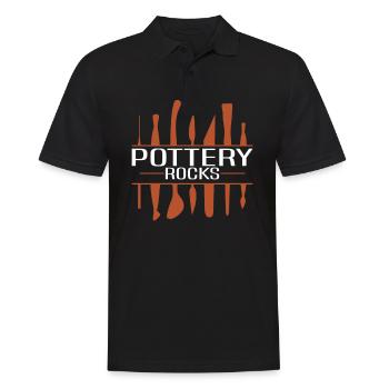Poterie Argile Cours de poterie Poterie Getöpfert - Polo Homme - noir - Devant - Kai (181cm)