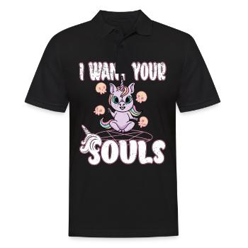 Satan Belzébuth Diable Gothique Pentagramme Mystique - Polo Homme - noir - Devant - Kai (181cm)