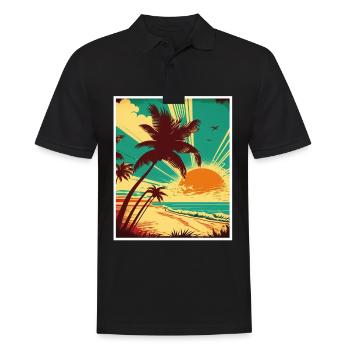 Whats up Beaches Strand Sommer Urlaub Feiern - Männer Poloshirt - Schwarz - Vorne - Kai (181cm)