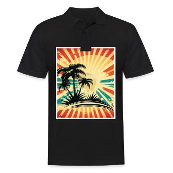 Whats up Beaches Strand Sommer Urlaub Feiern - Männer Poloshirt - Schwarz - Vorne - Kai (181cm)