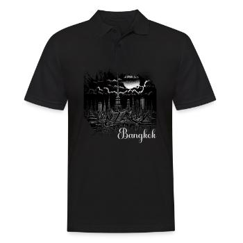 Bangkok Thaïlande Thaïlande Voyage Bangkok Tenue. - Polo Homme - noir - Devant - Kai (181cm)